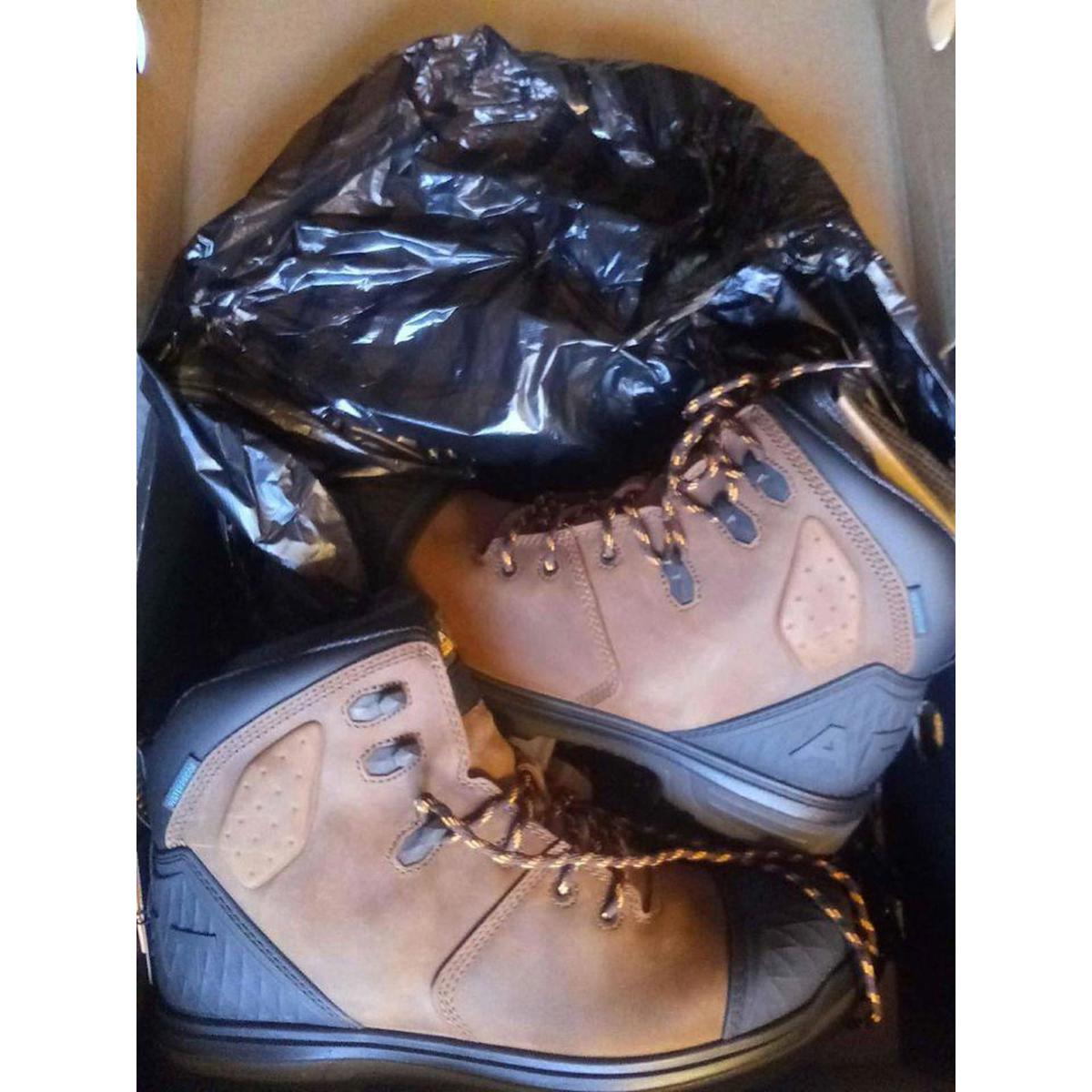 New Ariat Men's Turbo Outlaw 6" H20 Brown Round Soft Toe Waterproof Boots 13